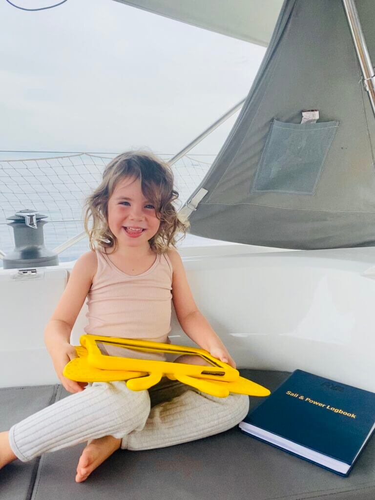 Girl Learning on a boat