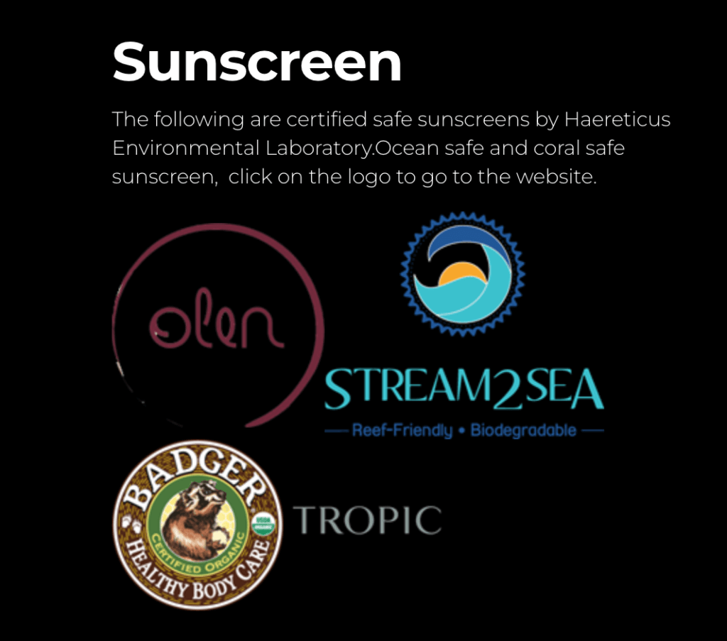 Safe Sunscreen labels